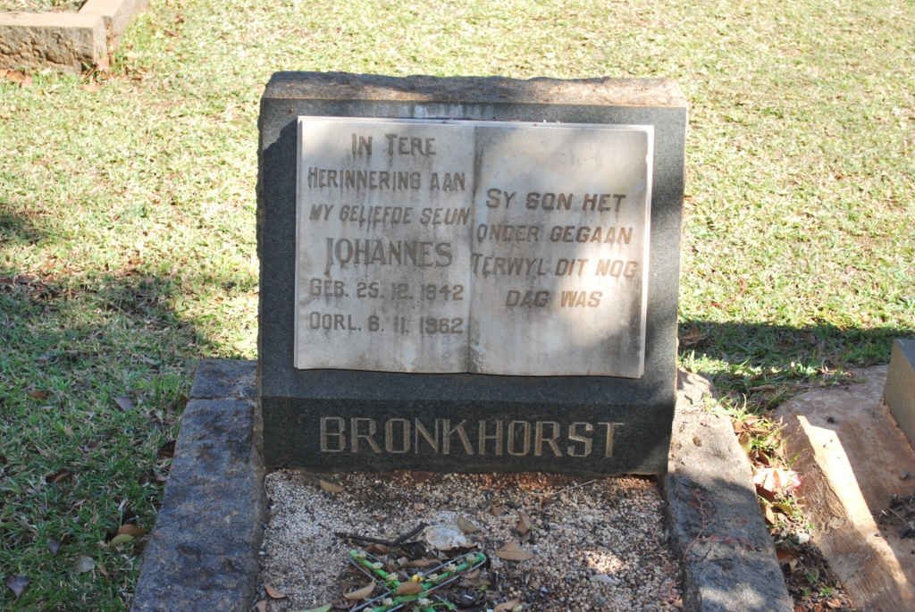 BRONKHORST Johannes 1942-1962