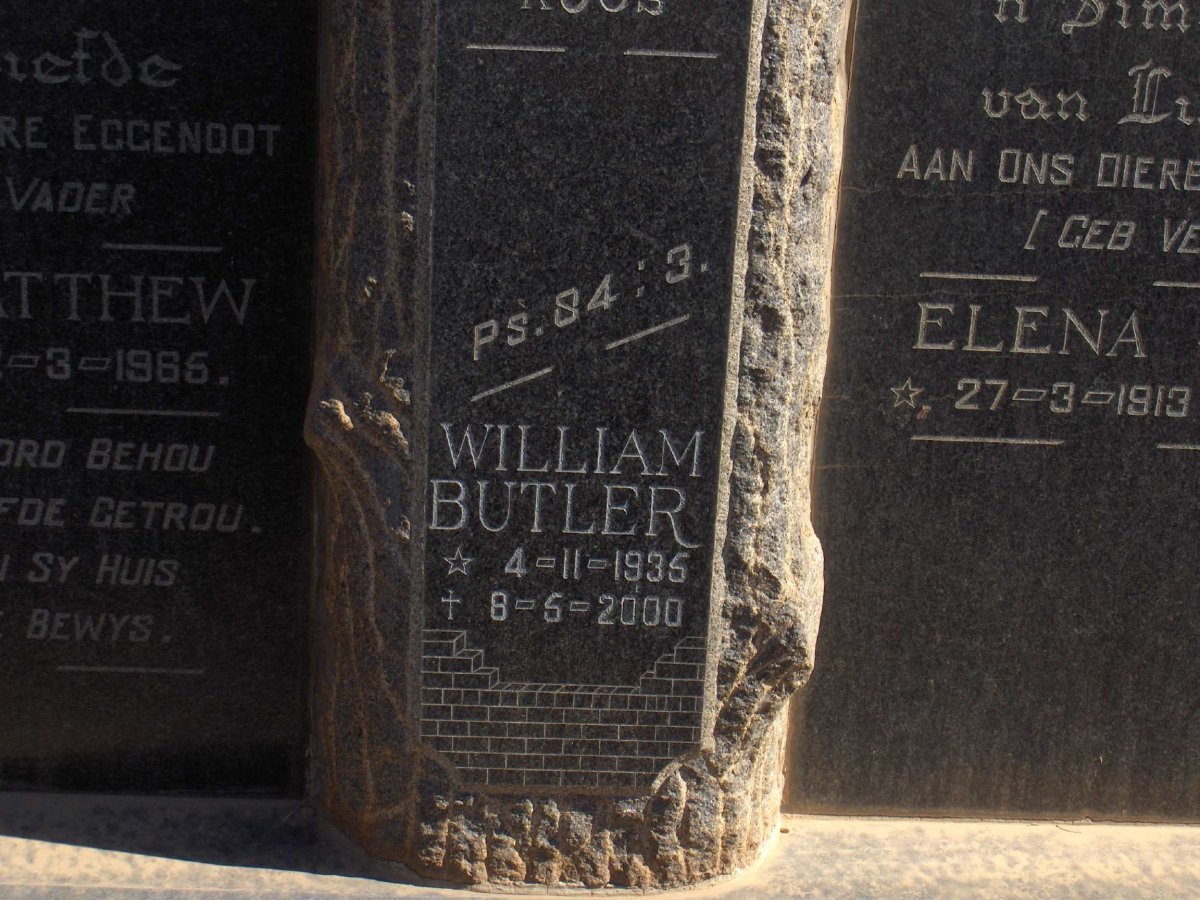 BUTLER William 1935-2000