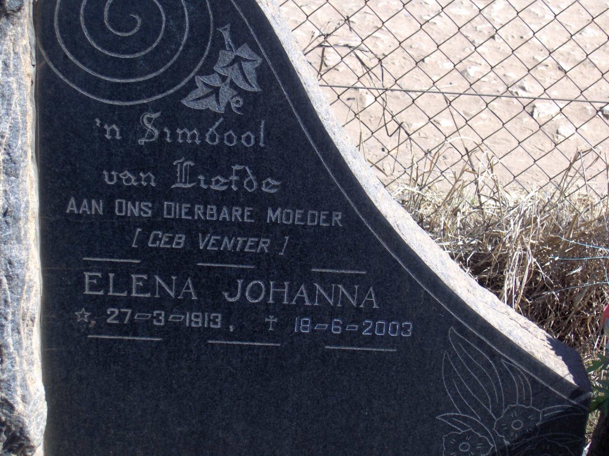 BUTLER Elena Johanna 1913-2003