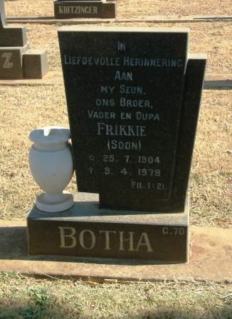BOTHA Frikkie 1904-1979