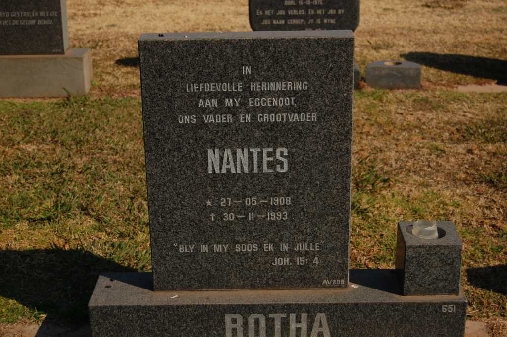 BOTHA Nantes 1908-1993