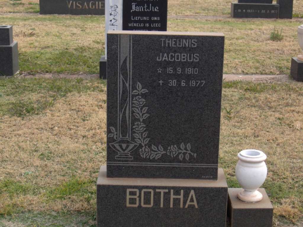 BOTHA Theunis Jacobus 1910-1977