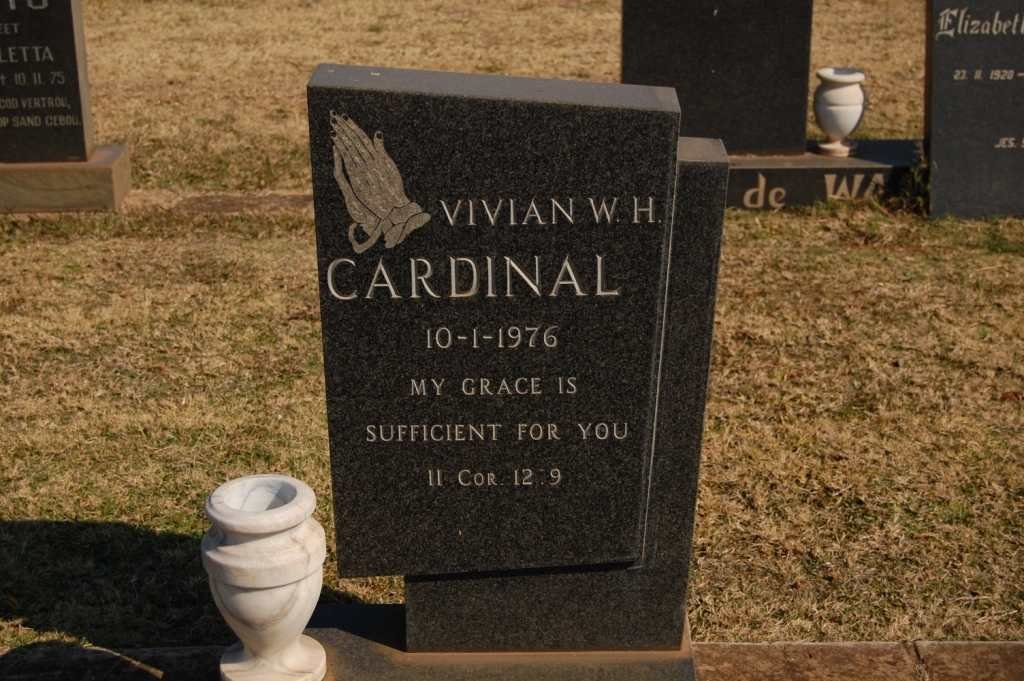 CARDINAL Vivian W.H. -1976