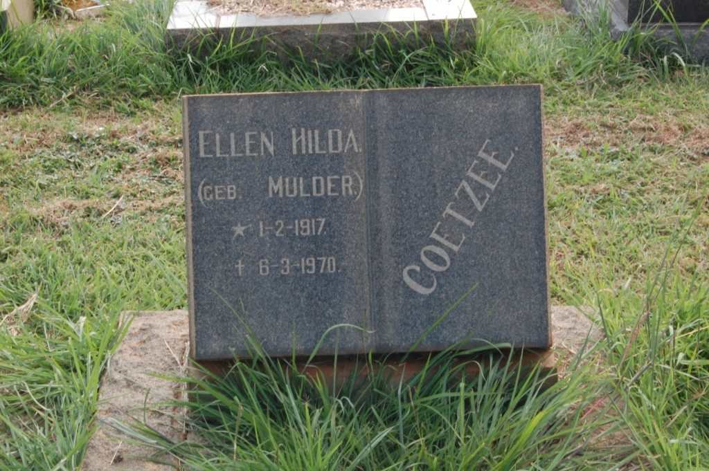 COETZEE Ellen Hilda nee MULDER 1917-1970