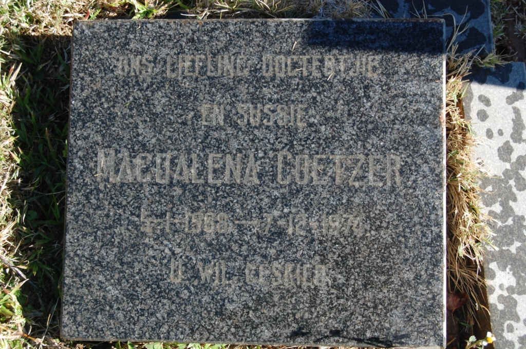 COETZER Magdalena 1968-1974