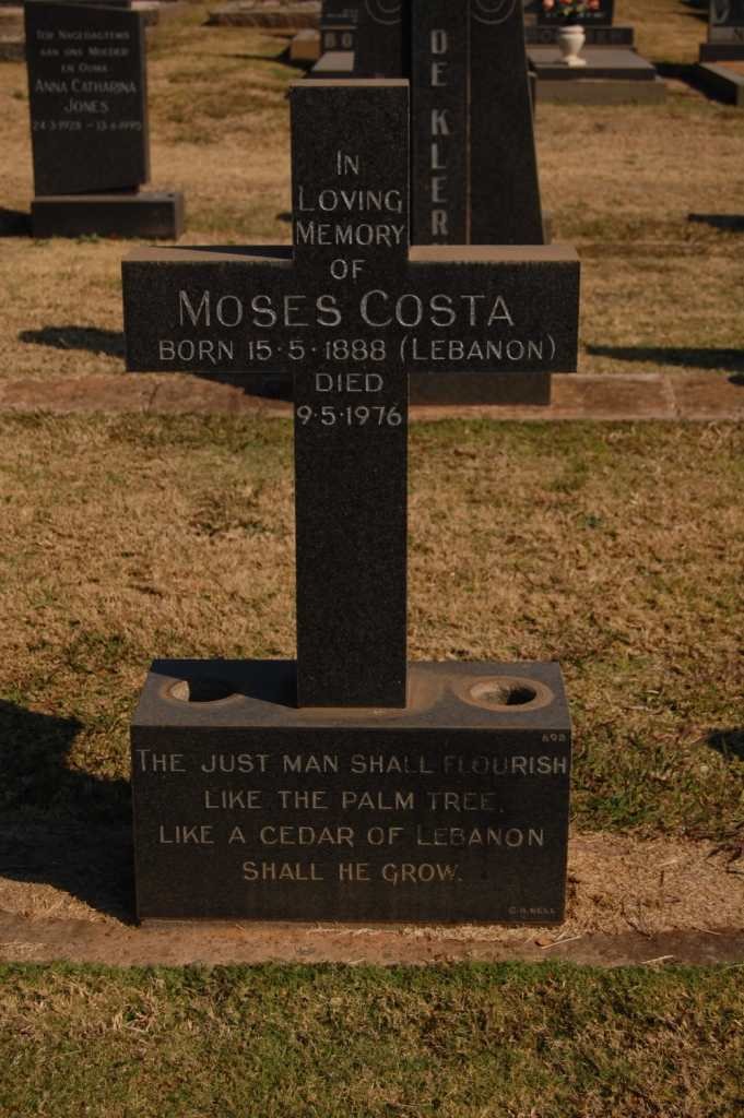 COSTA Moses 1888-1976