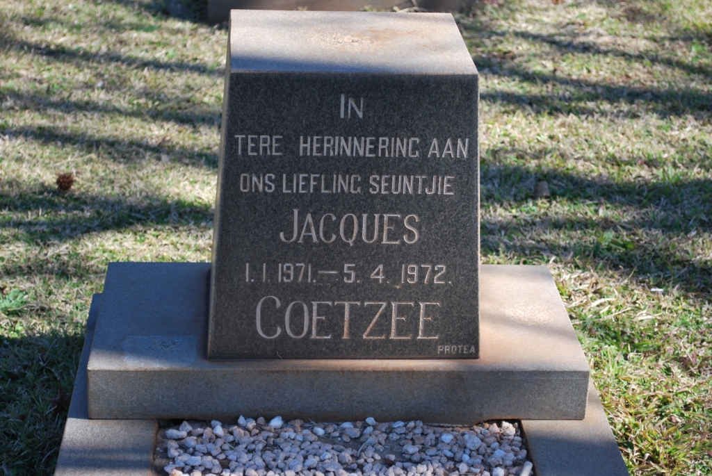 COETZEE Jacques 1971-1972