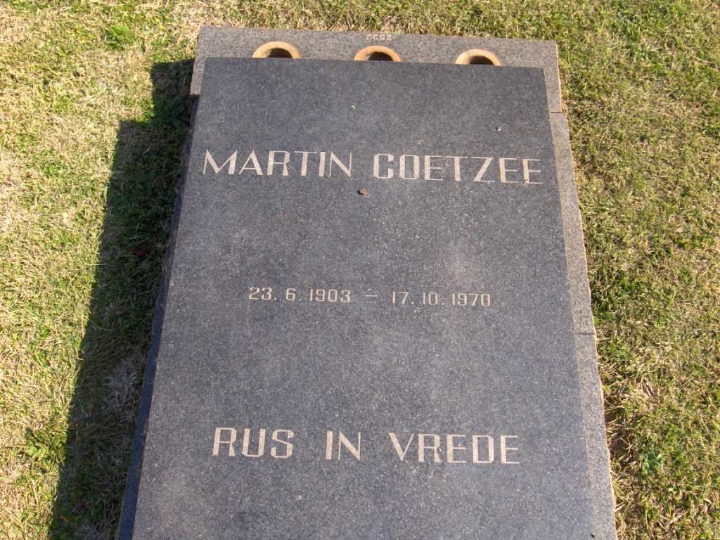 COETZEE Martin 1903-1970