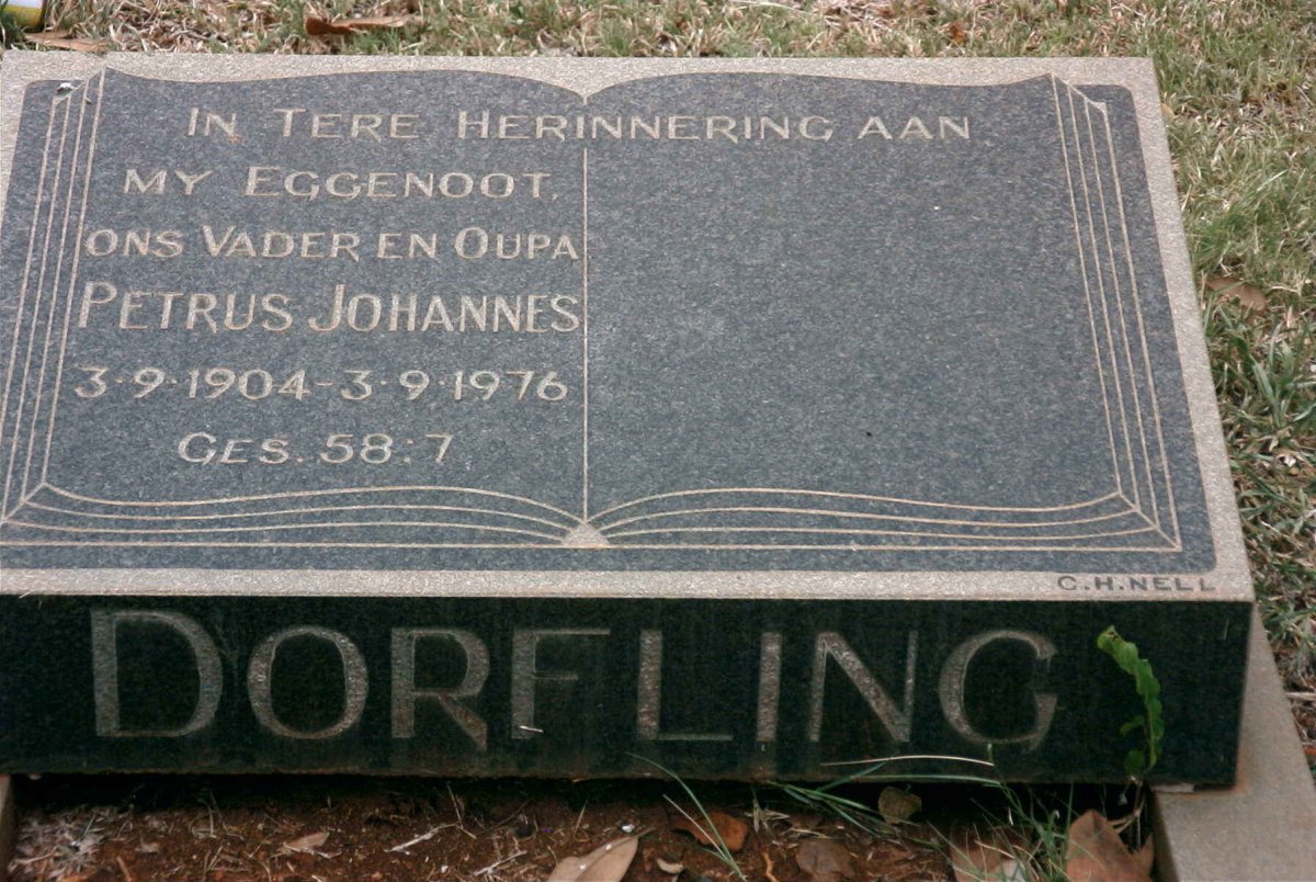DORFLING Petrus Johannes 1904-1976
