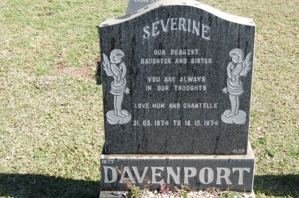 DAVENPORT Severine 1974-1974
