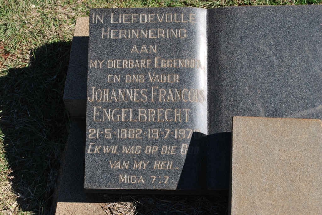 ENGELBRECHT Johannes Francois 1882-1970