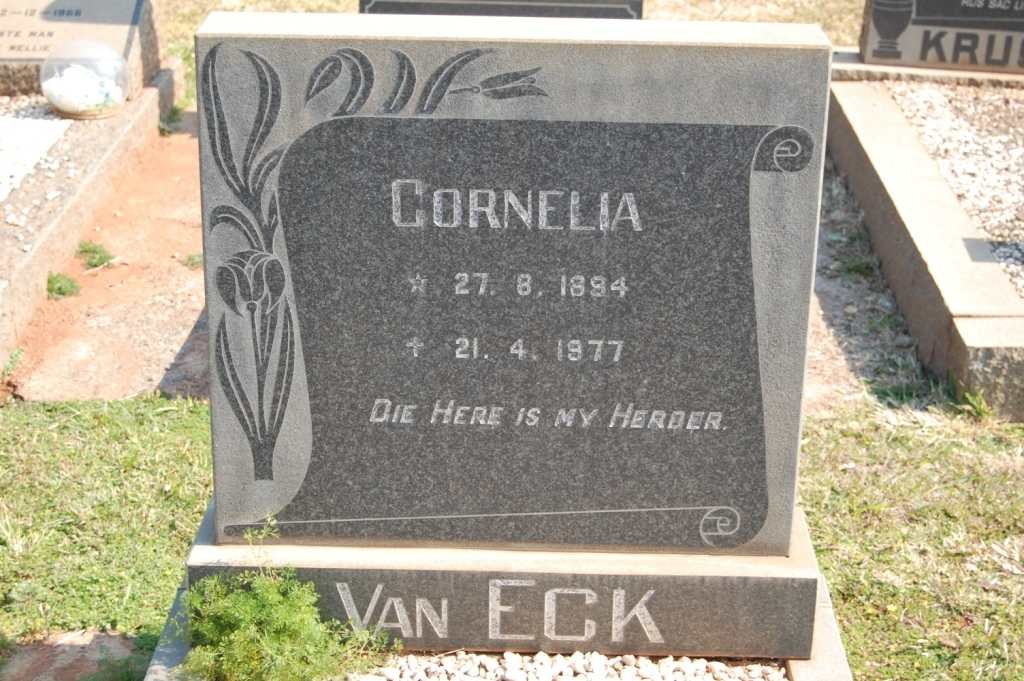 ECK Cornelia, van 1894-1977