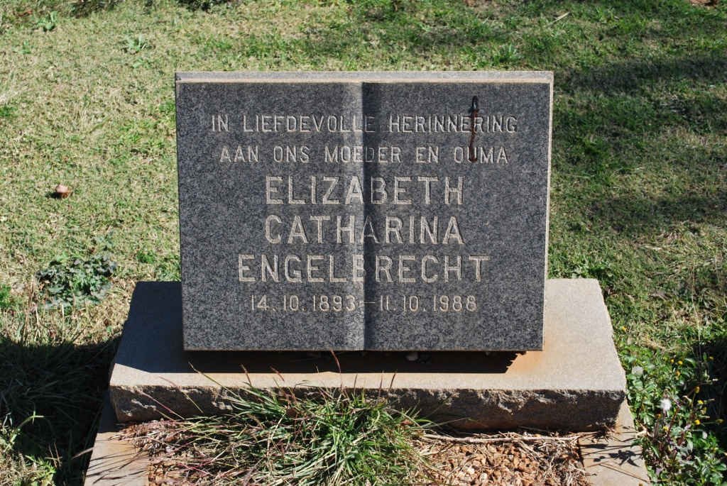 ENGELBRECHT Elizabeth Catharina 1893-1988