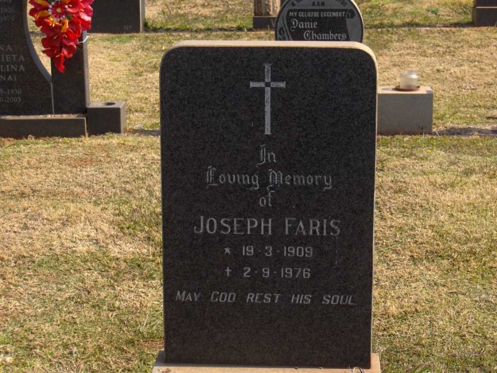 FARIS Joseph 1909-1976