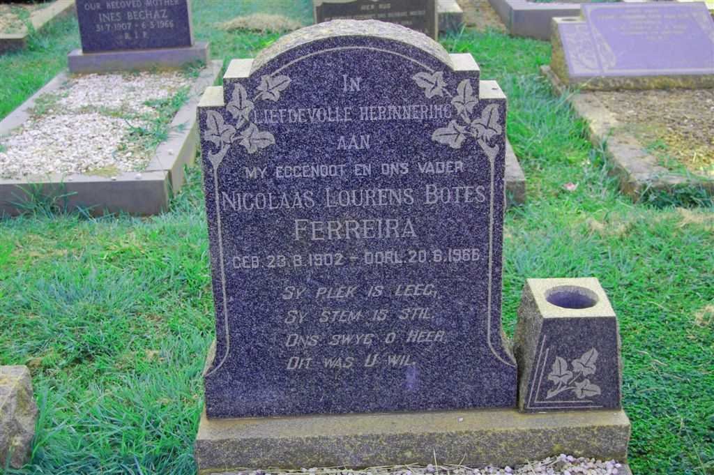 FERREIRA Nicolaas Lourens Botes 1902-1966
