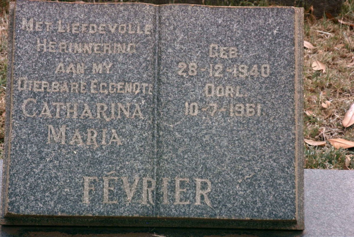 FEVRIER Catharina Maria 1940-1961