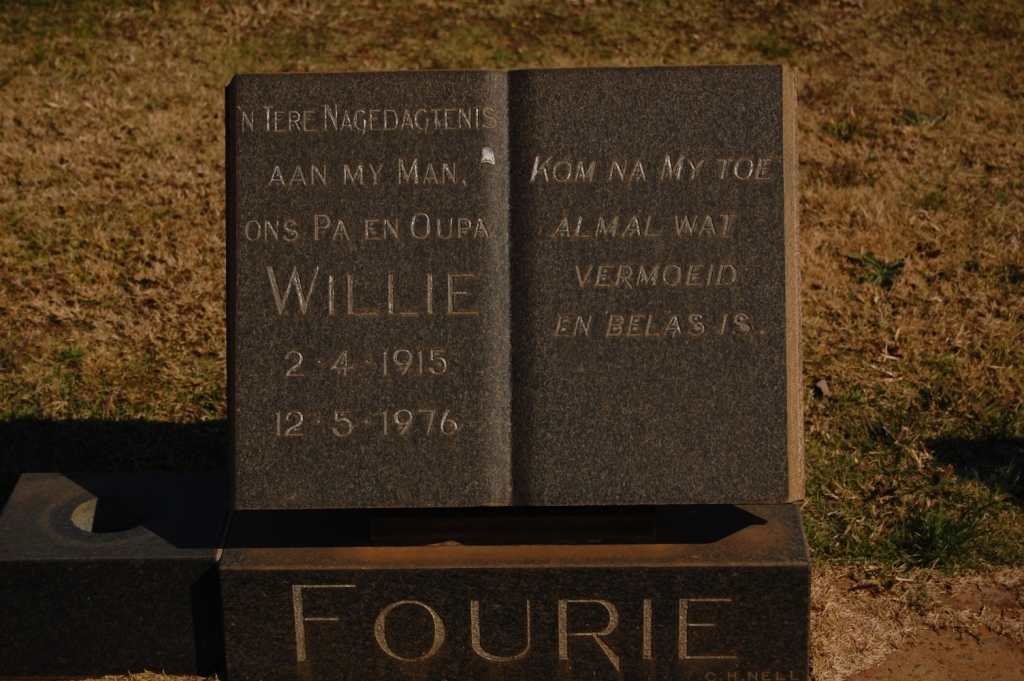 FOURIE Willie 1915-1976