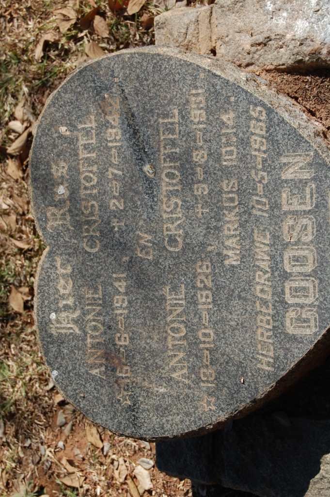 GOOSEN Antonie Cristoffel 1941-1942 :: GOOSEN Antonie Cristoffel 1926-1931