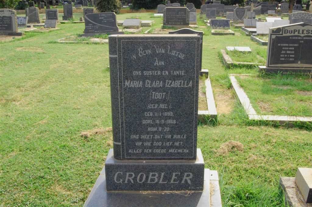 GROBLER Maria Clara Izabella 1893-1968