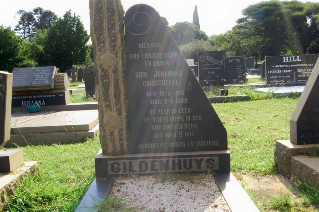 GILDENHUYS Dirk Johannes Christoffel 1951-1969