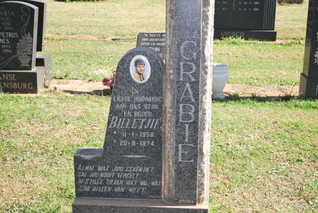 GRABIE Billetjie 1958-1974