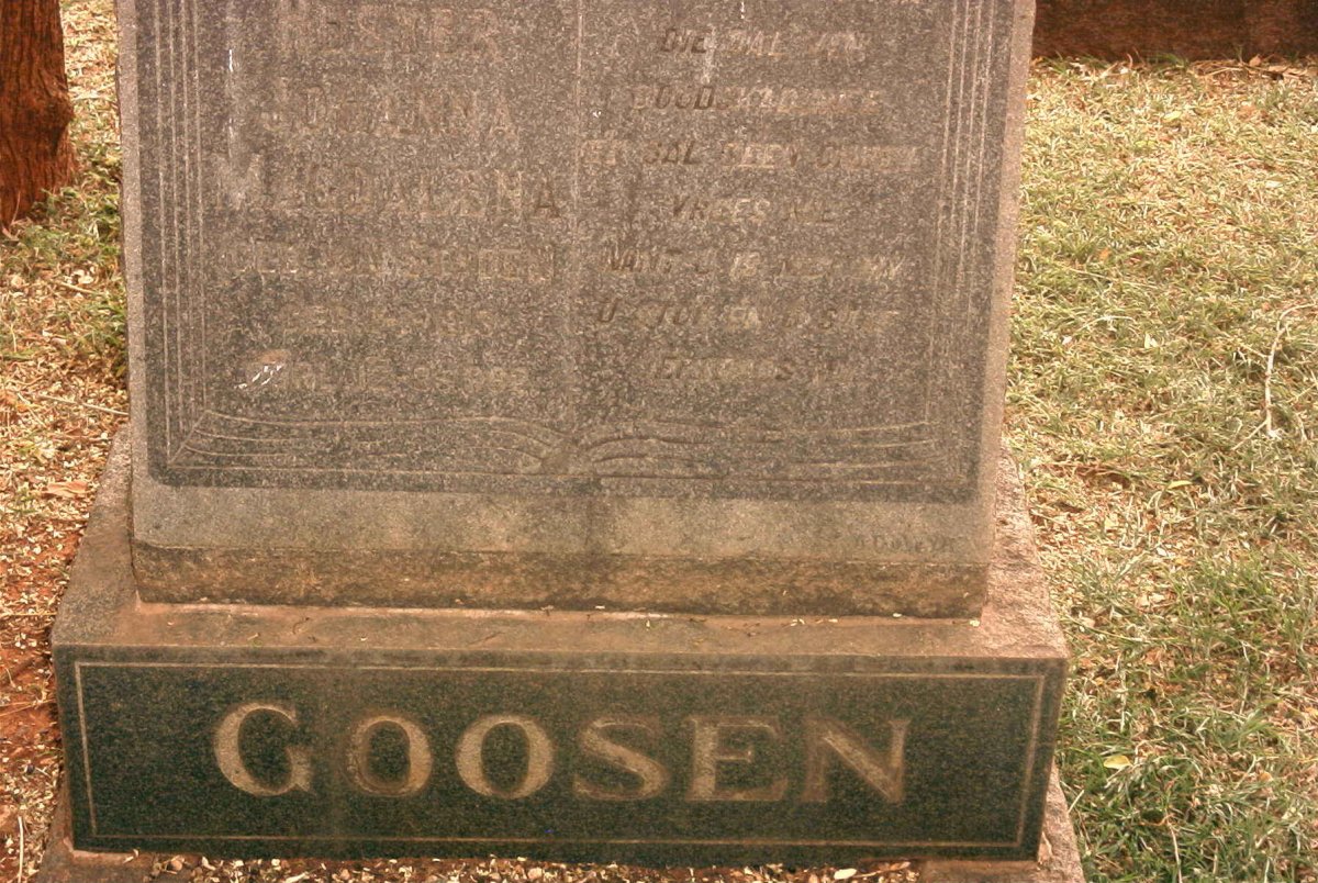 GOOSEN Magdalena nee VAN HEERDEN ?-?