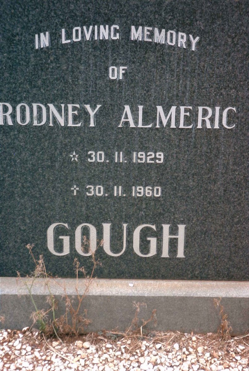 GOUGH Rodney Almeric 1929-1960