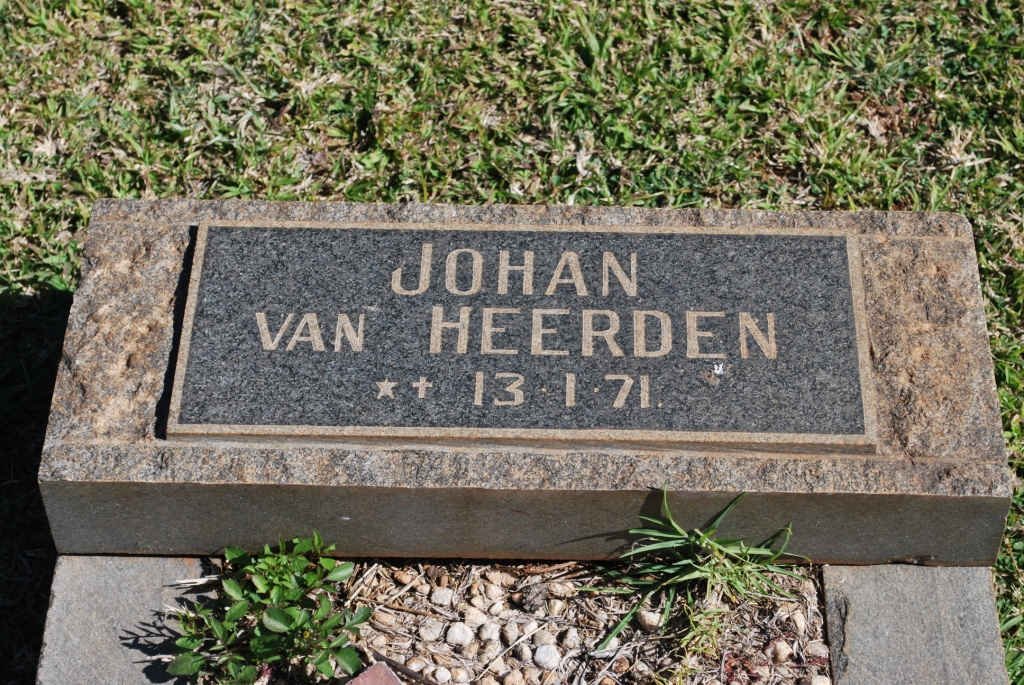 HEERDEN Johan, van 1971-1971