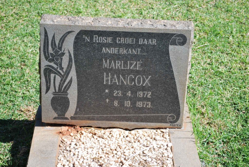 HANCOX Marlizé 1972-1973
