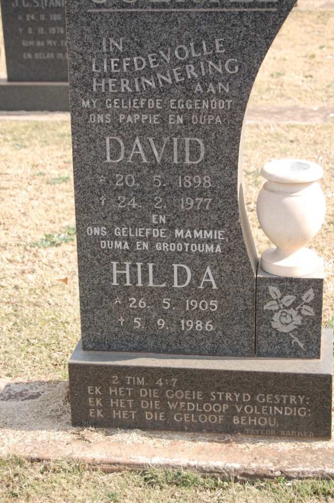 HEWITT David 1898-1977 &amp; Hilda 1905-1986