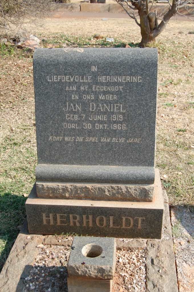 HERHOLDT Jan Daniel 1919-1966