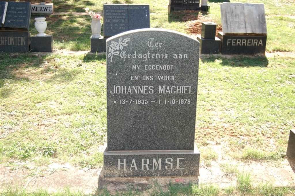 HARMSE Johannes Machiel 1935-1979