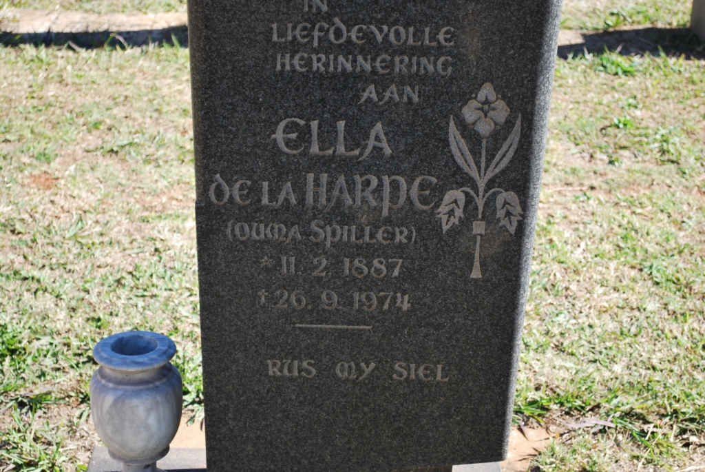 HARPE Ella, de la nee SPILLER 1887-1974