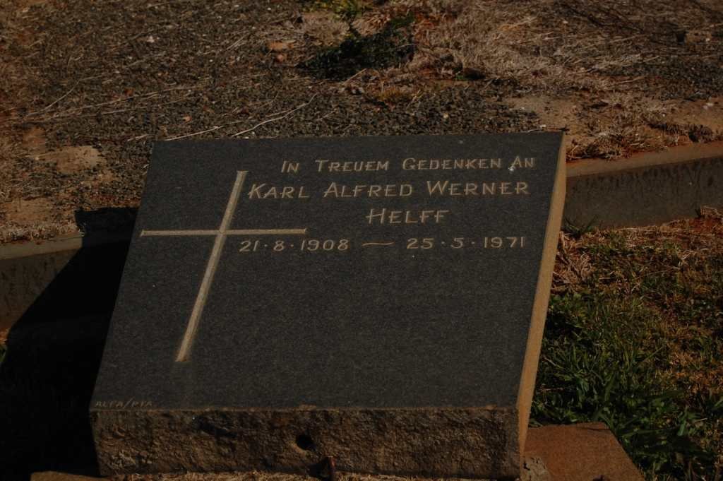 HELFF Karl Alfred Werner 1908-1971