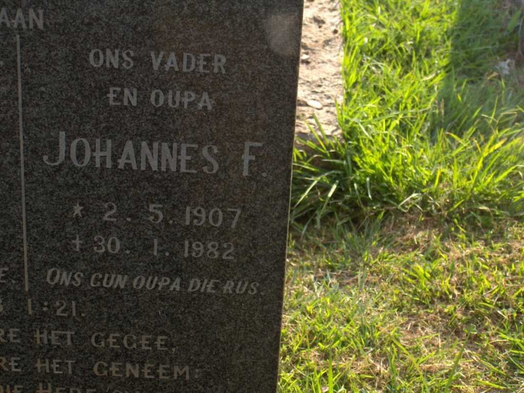 HORN Johannes F. 1907-1982