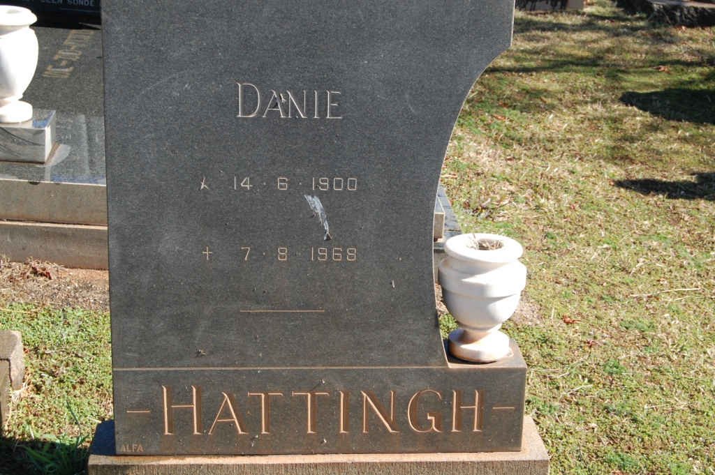 HATTINGH Danie 1900-1968