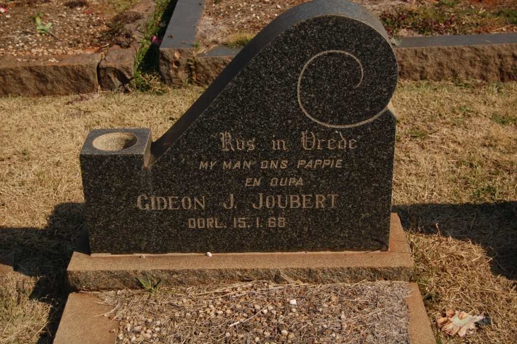 JOUBERT Gideon J. -1968