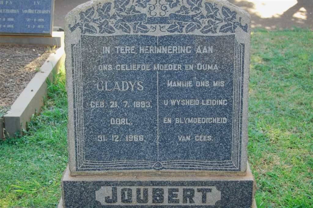JOUBERT Gladys 1893-1966