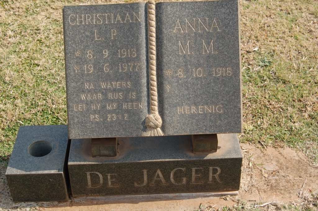 JAGER Christiaan L.P., de 1913-1977 &amp; Anna M.M. 1916-