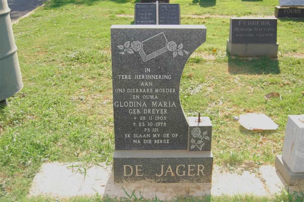 JAGER Glodina Maria, de nee DREYER 1905-1978