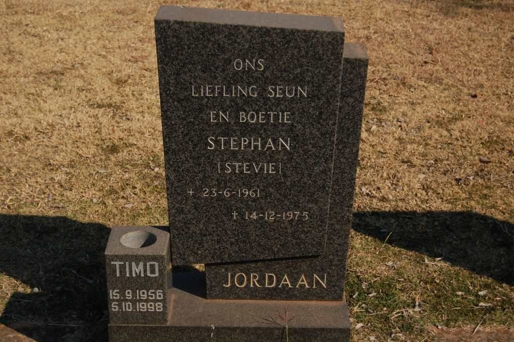 JORDAAN Stephan 1961-1975 :: JORDAAN Timo 1956-1998