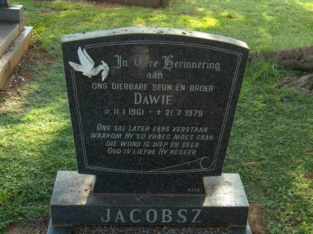 JACOBSZ Dawie 1961-1979