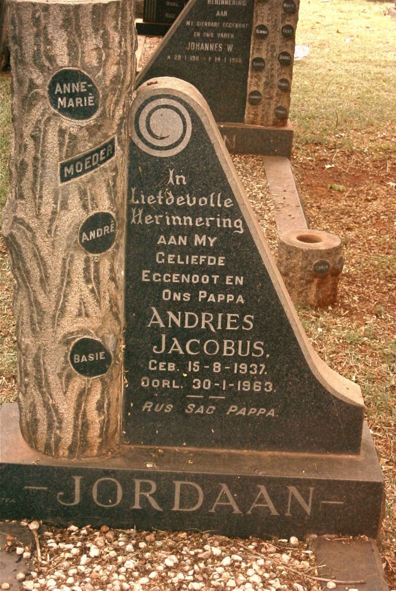 JORDAAN Andries Jacobus 1937-1963