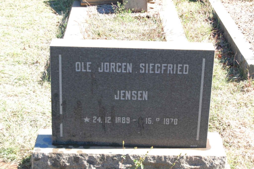 JENSEN Ole Jorgen Siegfried 1889-1970