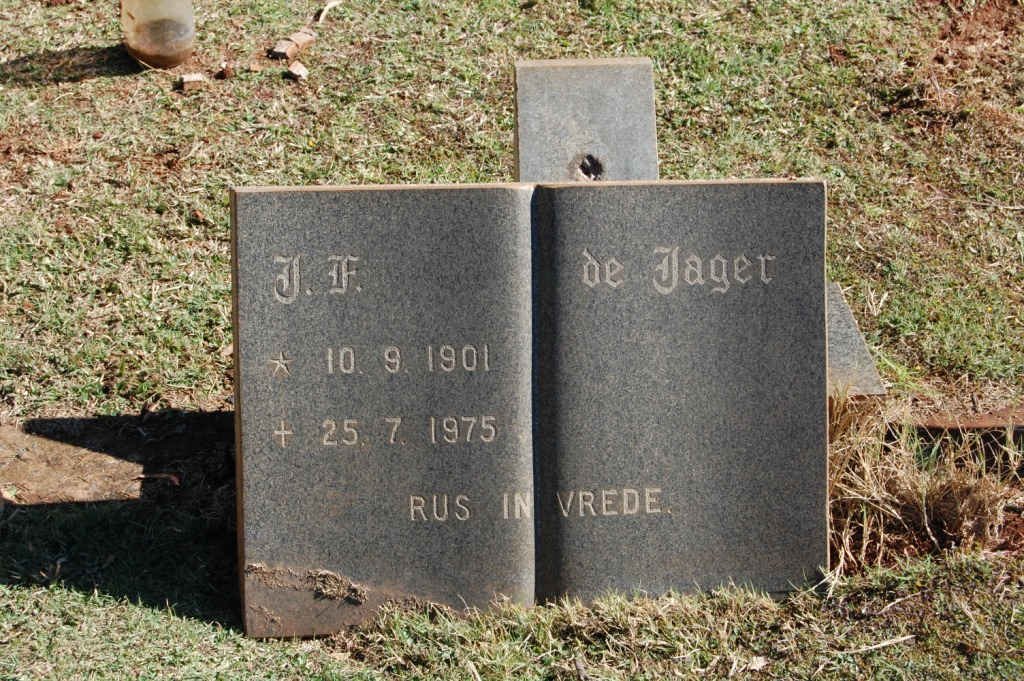 JAGER J.F., de 1901-1975