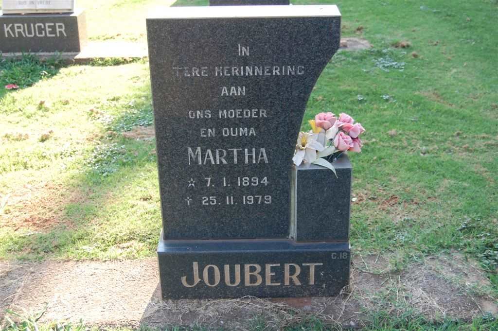 JOUBERT Martha 1894-1979