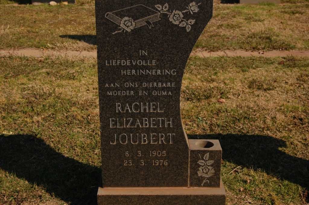 JOUBERT Rachel Elizabeth 1905-1976