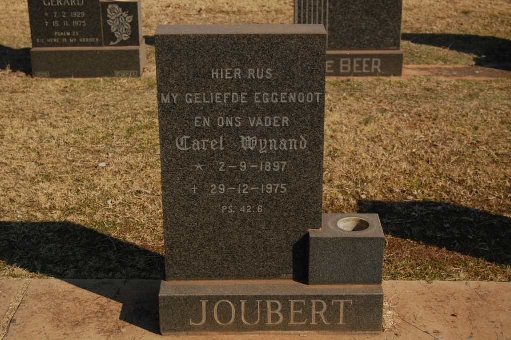 JOUBERT Carel Wynand 1897-1975
