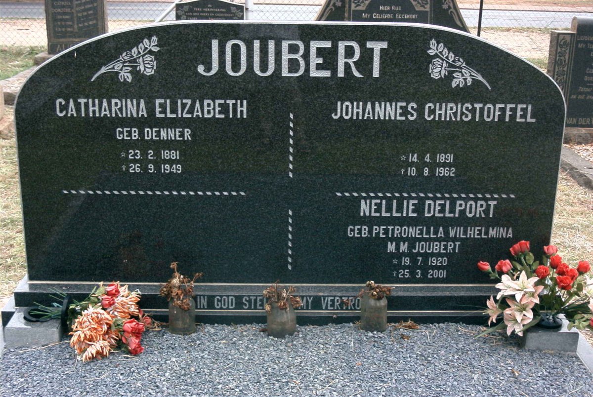JOUBERT Johannes Christoffel 1891-1962 &amp; Catharina Elizabeth DENNER 1881-1949 ::