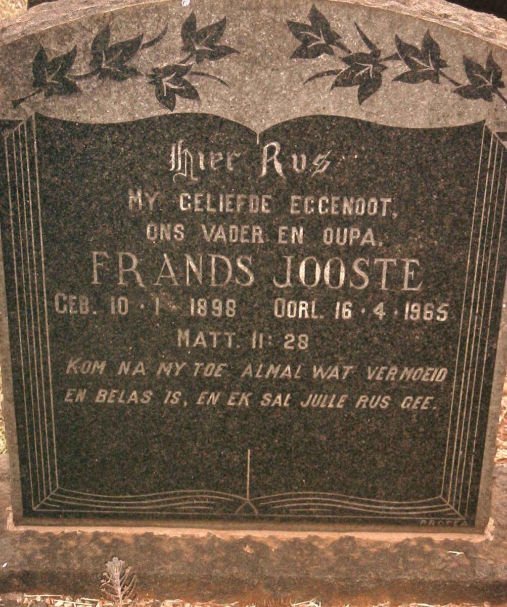 JOOSTE Frands 1898-1965